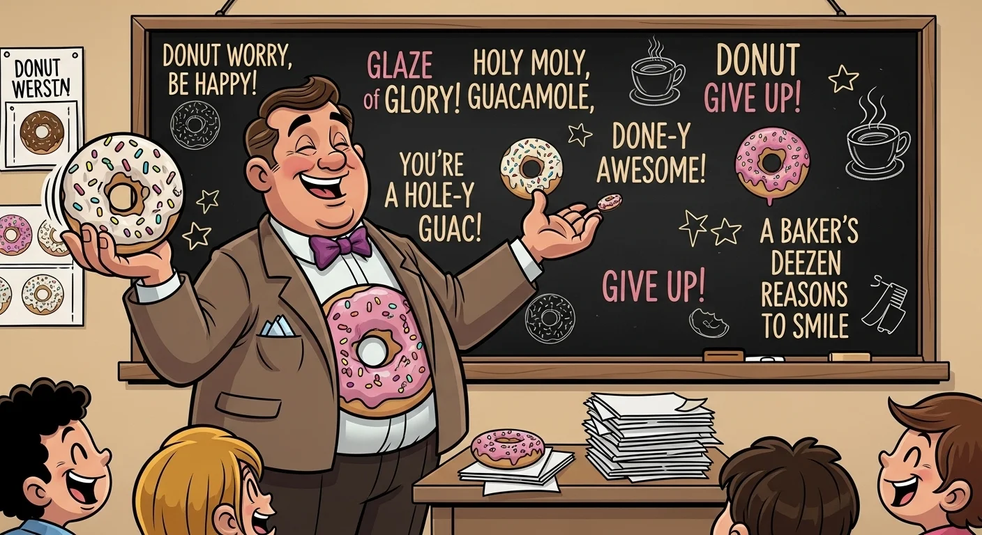 Classic Donut Teacher Puns