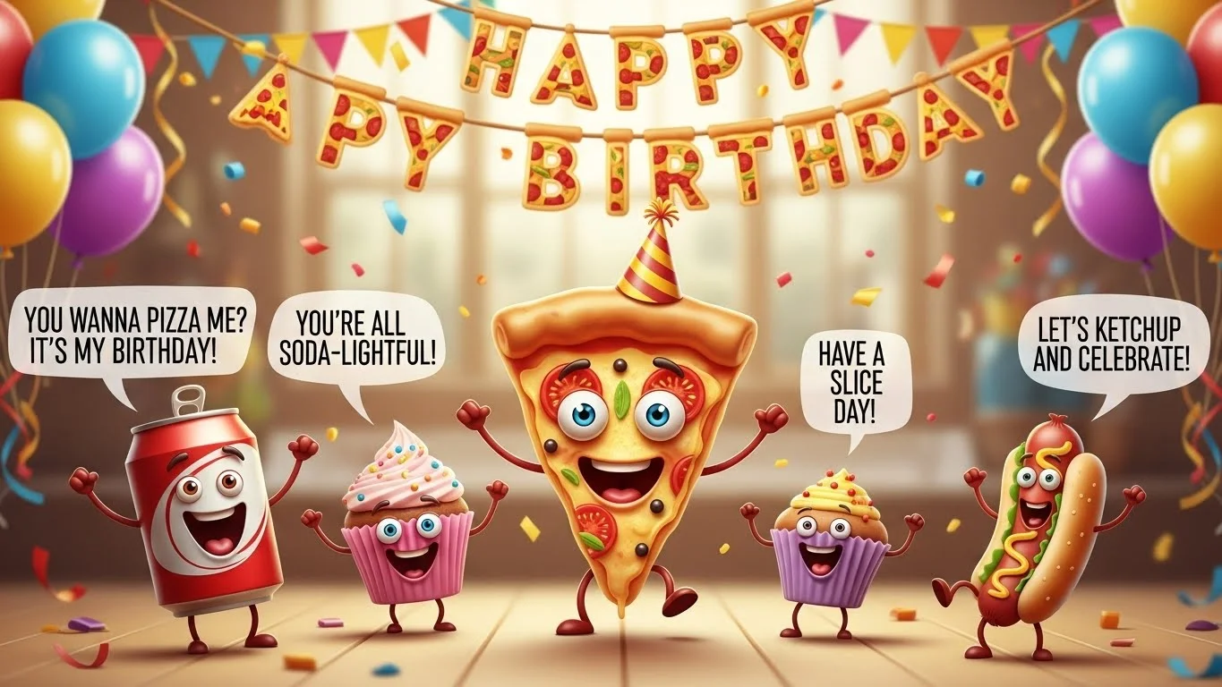 Classic Pizza Birthday Puns