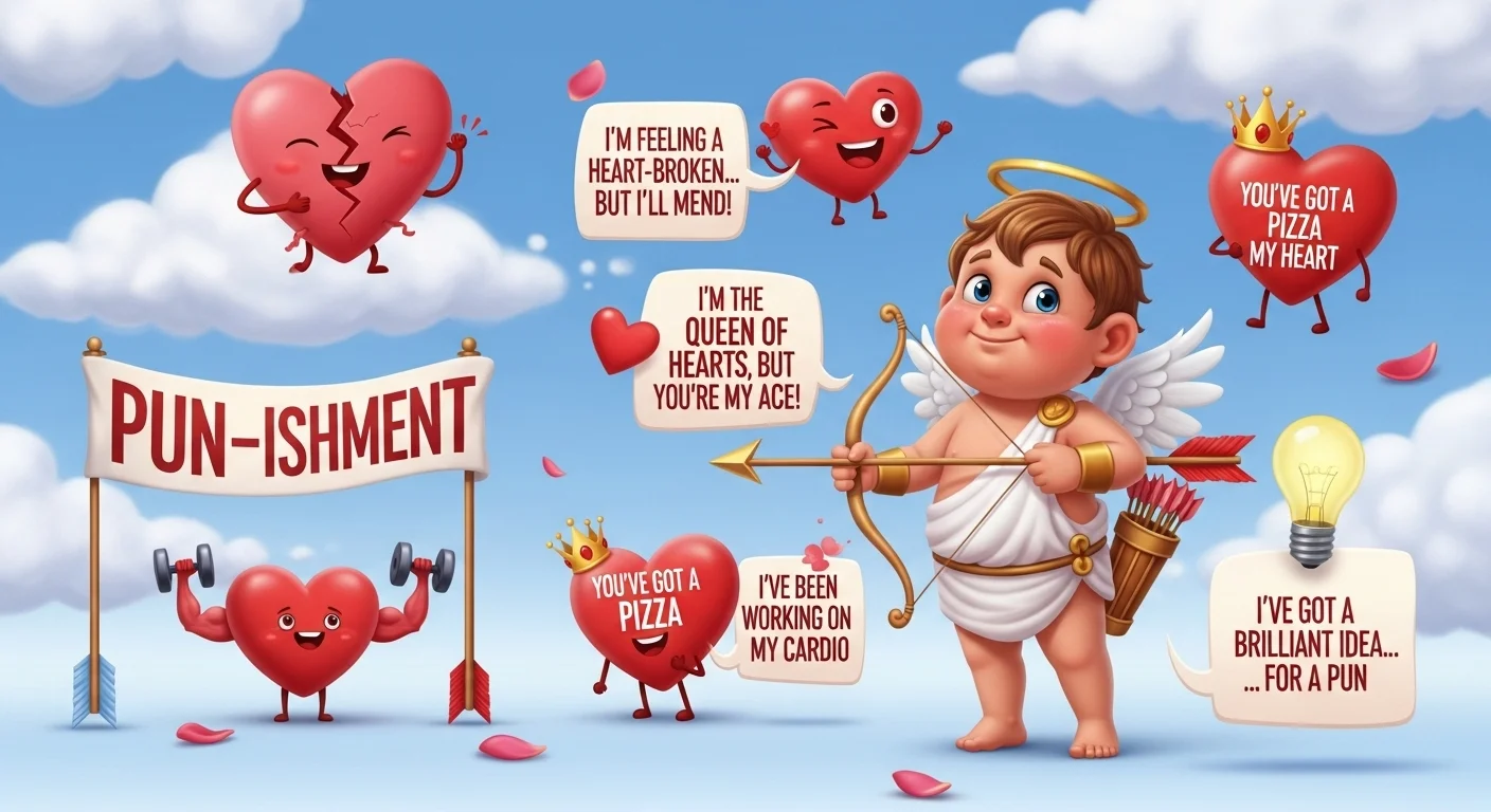 Heart & Cupid Puns