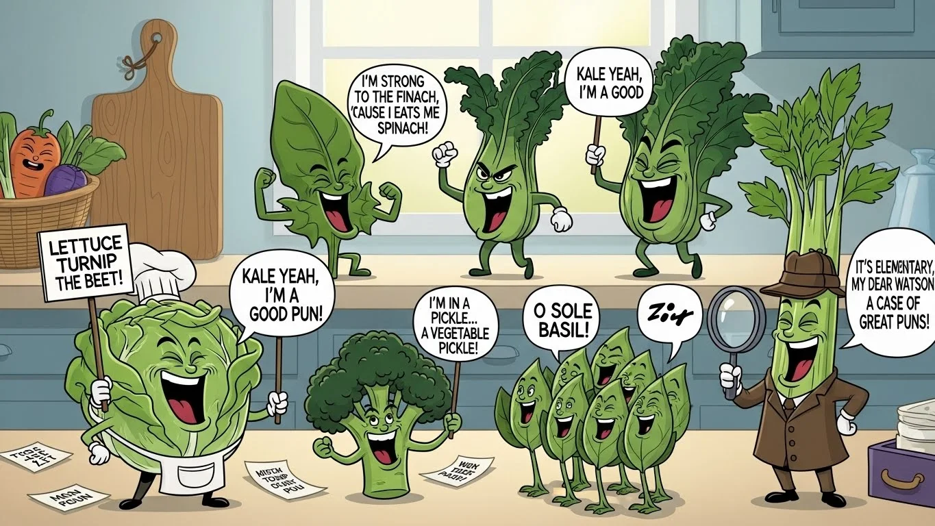 263+ Spinach Puns Funny, Leafy & Healthy Green Wordplay 2026 - punlaughs.com
