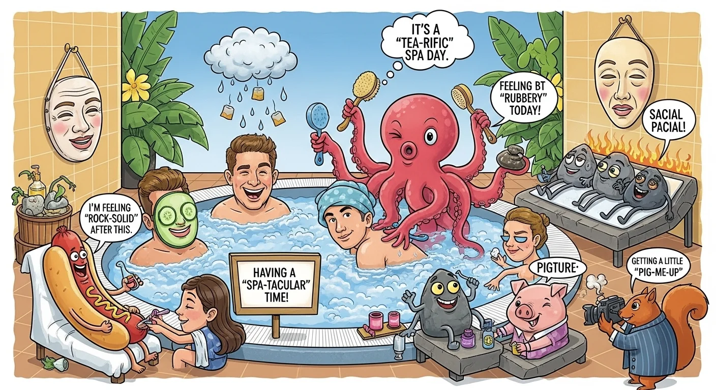 Relaxing Spa Puns