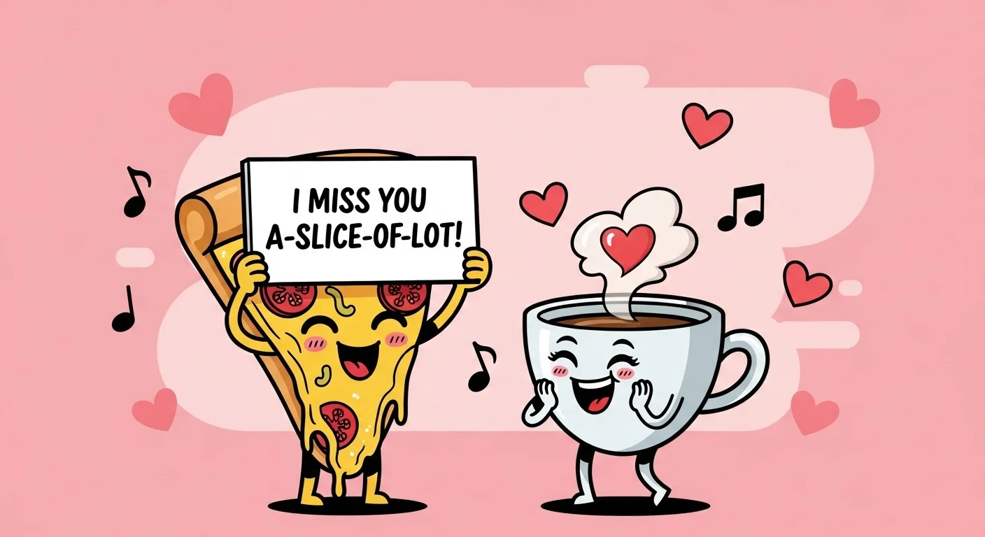 Romantic Miss You Puns