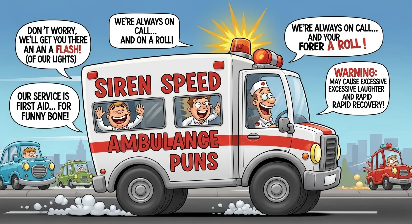 Siren Speed Ambulance Puns