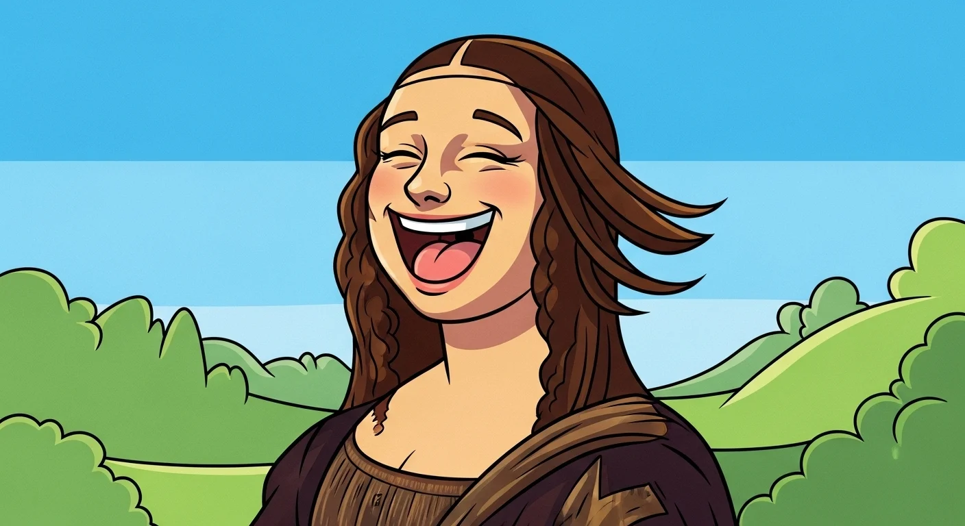 Smiling Mona Lisa Puns