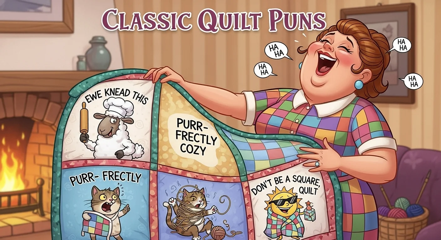 classic quilt puns