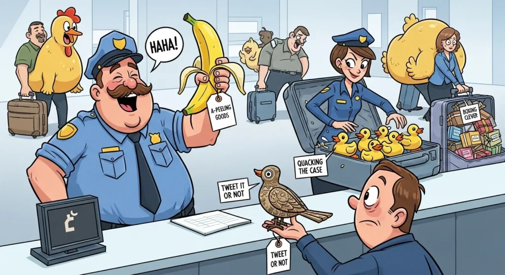 customs puns