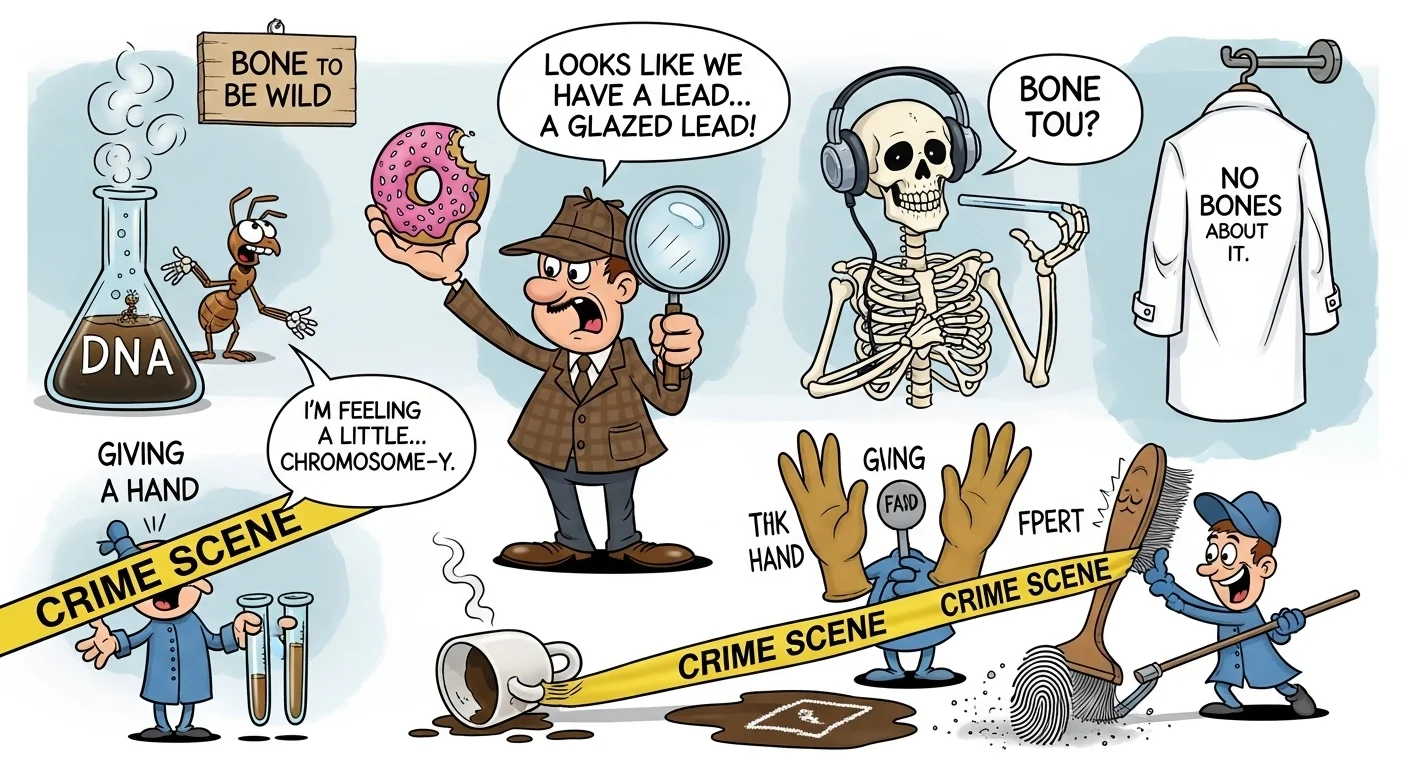 forensic puns