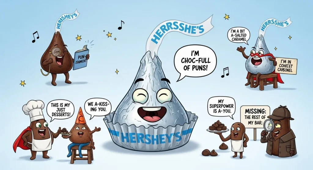 hershey kiss puns