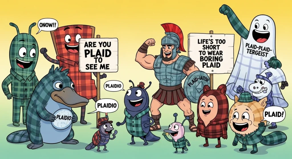 plaid puns
