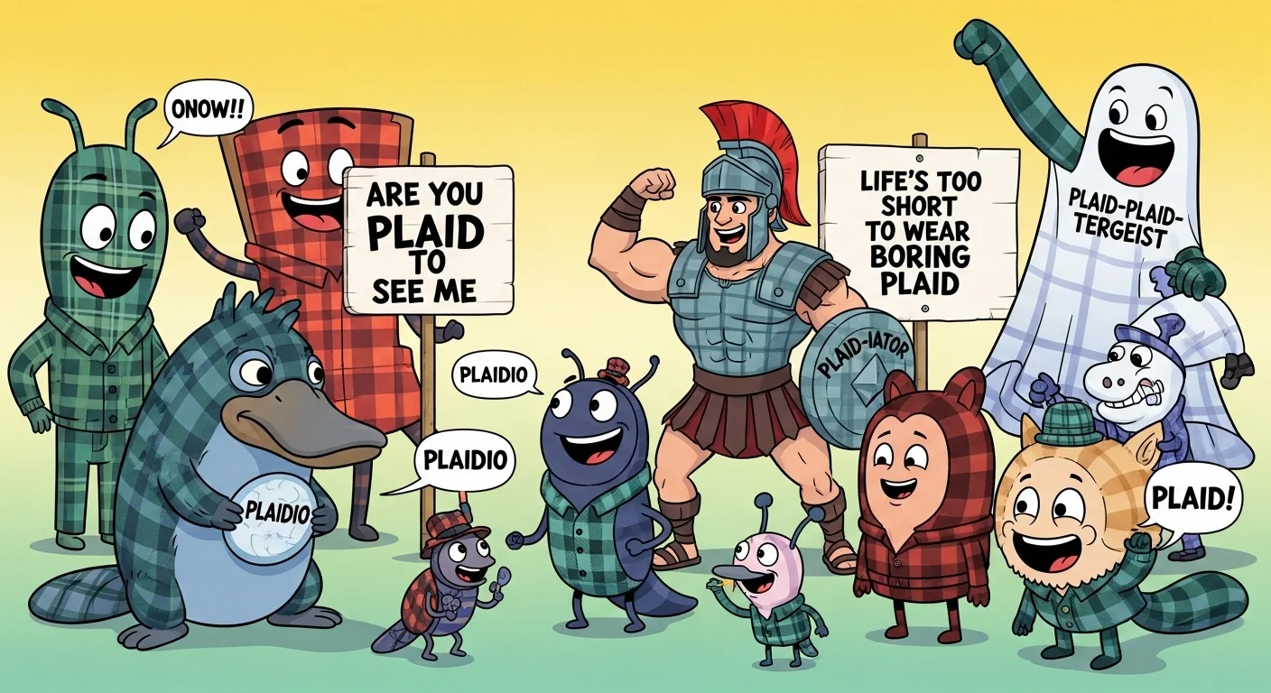 plaid puns