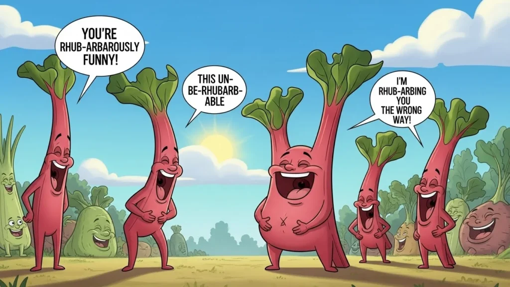 rhubarb puns