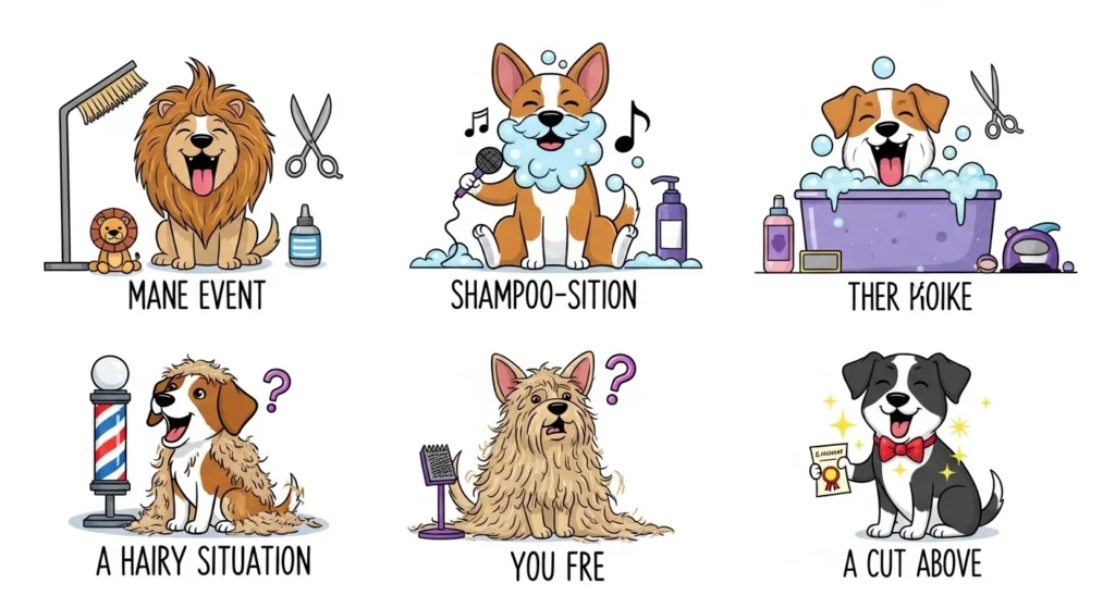 dog grooming puns