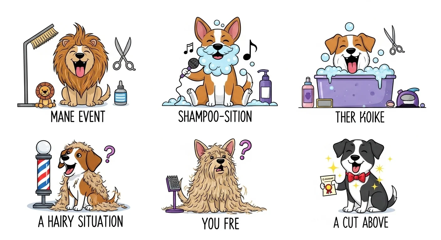dog grooming puns