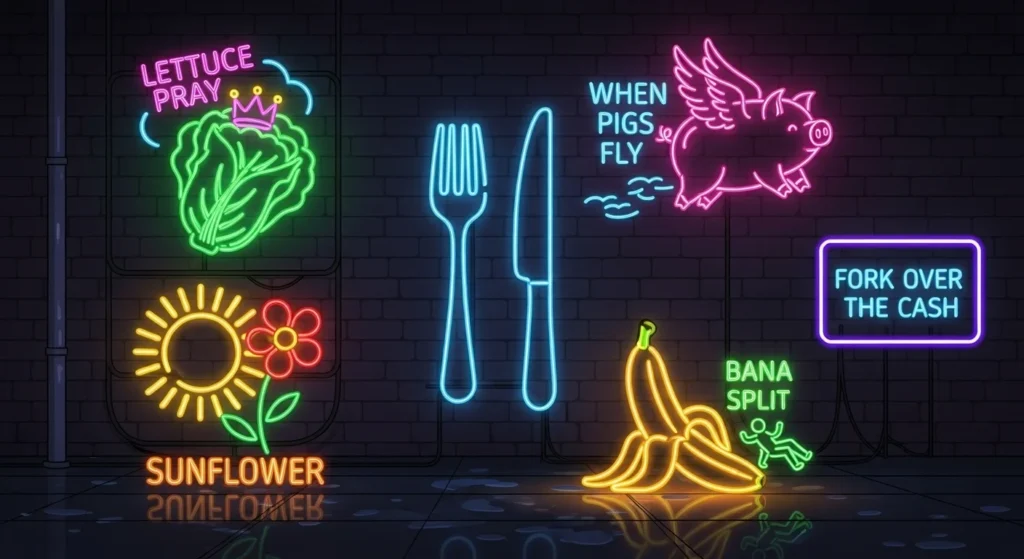neon puns